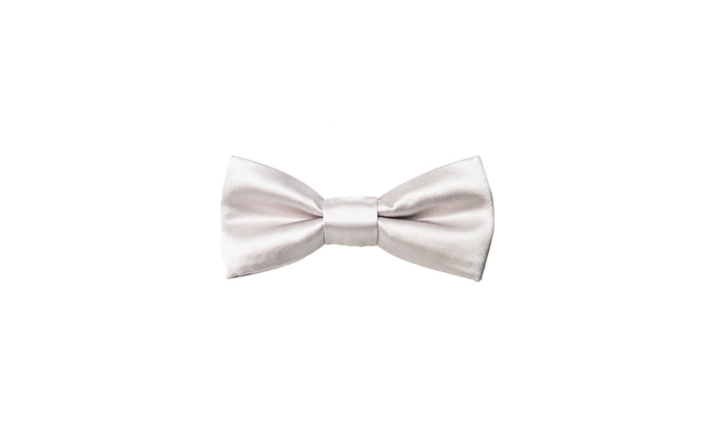 Papillon Argento in raso elegante
