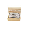 Papillon Argento in raso nella scatola Freestyle Outfit