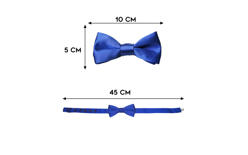 Papillon Blu in Raso misure