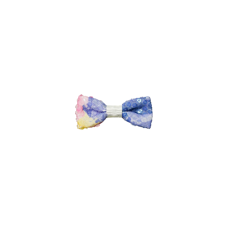 Papillon Paillettes colorato a fantasia azzurra viola rosa e gialla - Freestyle Outfit