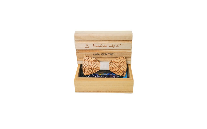 Papillon in Legno Esagoni nella scatola Freestyle Outfit