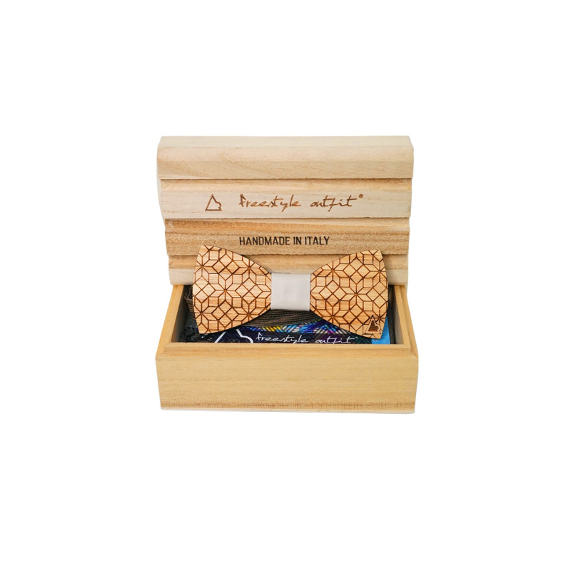 Papillon in Legno Esagoni nella scatola Freestyle Outfit