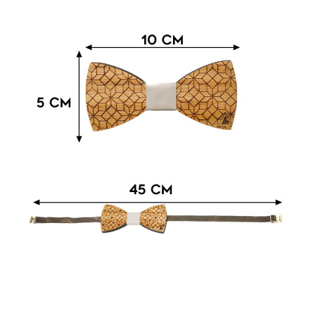 Papillon in Legno Esagoni misure
