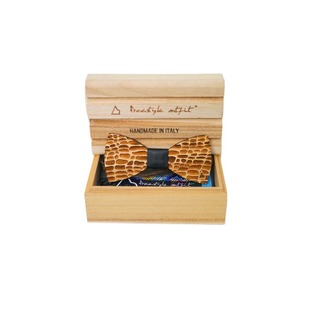 Papillon in Legno Pitonato nella scatola Freestyle Outfit