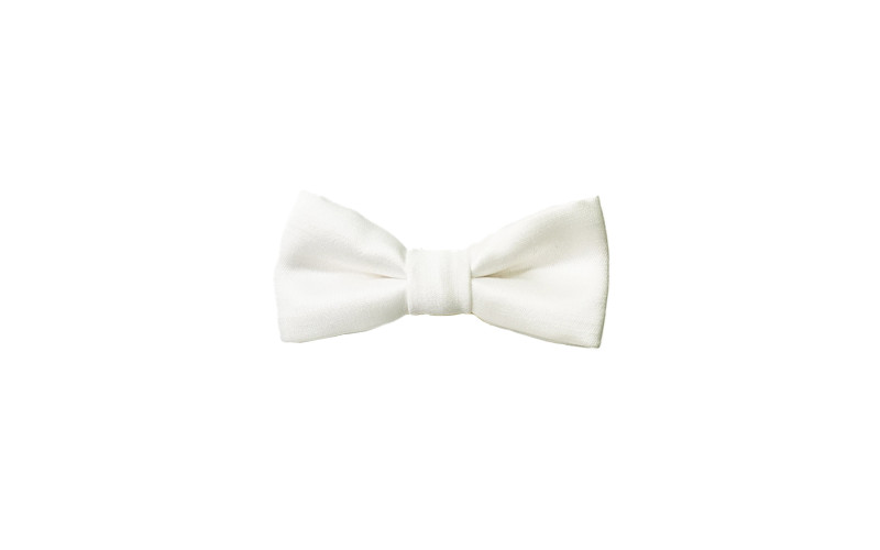 Papillon Bianco in raso elegante