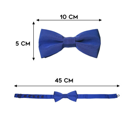 Papillon Blu in Tessuto Classico misure