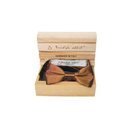 Papillon Bronzo in Raso elegante nella scatola Freestyle Outfit