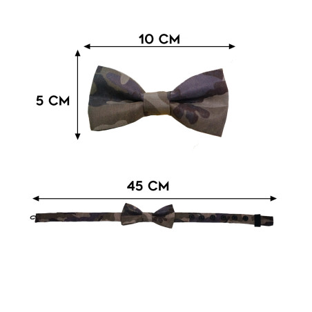 Papillon militare in Tessuto Classico sportivo misure