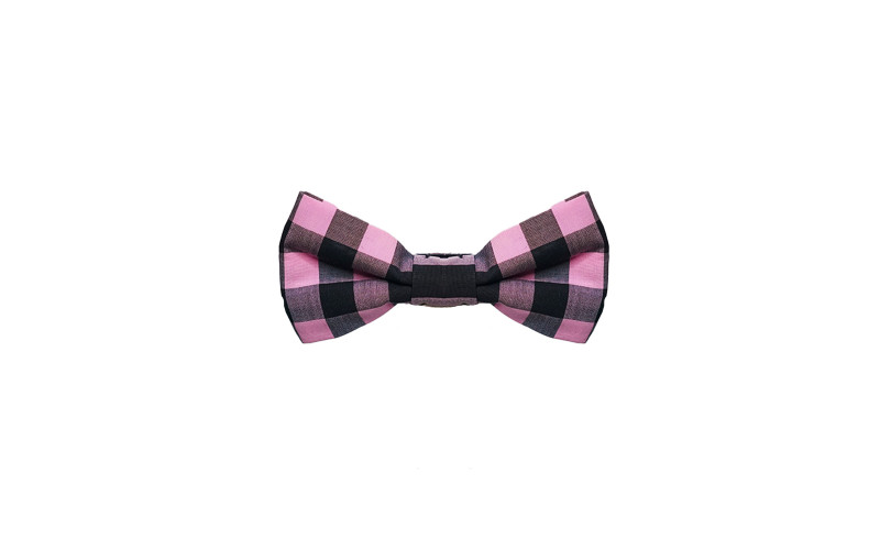 Papillon Rosa a Quadri Gradi