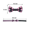 Papillon Rosa a Quadri Gradi misure