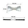 Papillon in Pelle Argento misure
