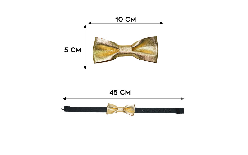 Papillon in Pelle Oro misure