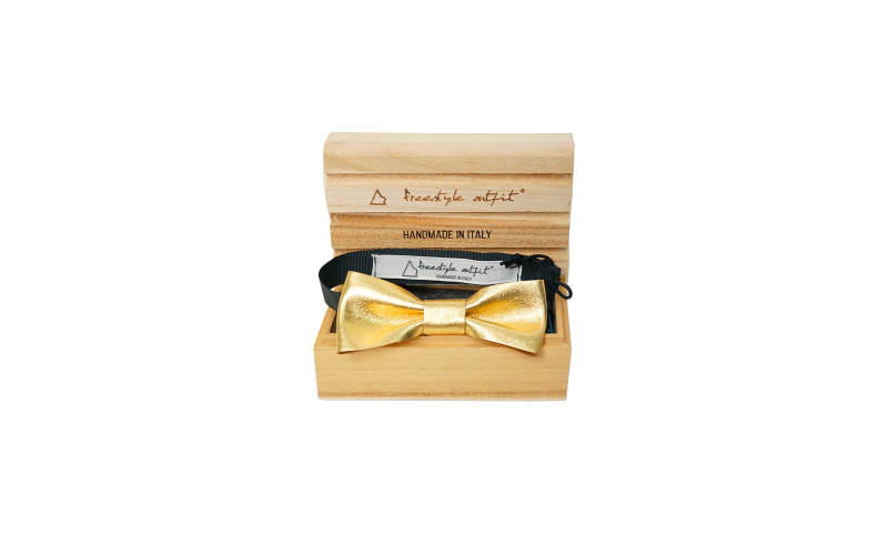 Papillon in Pelle Oro classico nella scatola Freestyle Outfit