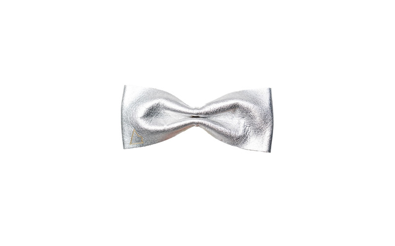 Papillon in Pelle Argento Leather Pussy
