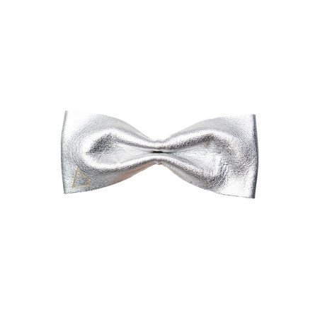 Papillon in Pelle Argento Leather Pussy