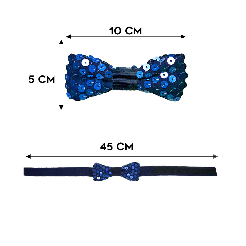 Papillon pailettes blu dimensioni  - Freestyle Outfit