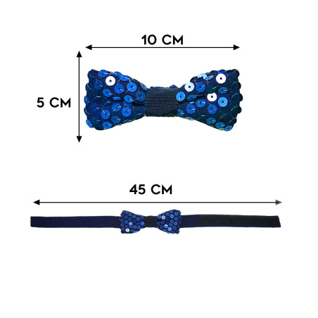 Papillon pailettes blu dimensioni  - Freestyle Outfit