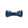 Papillon Blu Pailettes in Tessuto Classico