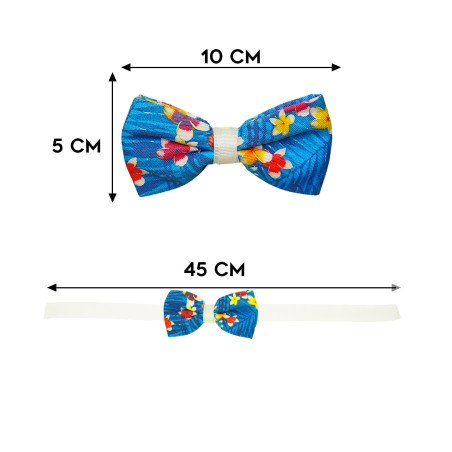 Papillon con Fiori Piccoli Blu casual misure