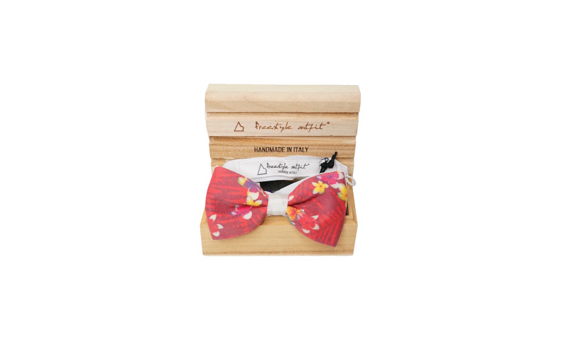 Papillon con Fiori Piccoli Rossi casual nella scatola Freestyle Outfit