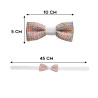 Papillon Trama Arancione misure