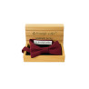 Papillon bordeaux classico da uomo nella confezione in legno - Freestyle Outfit