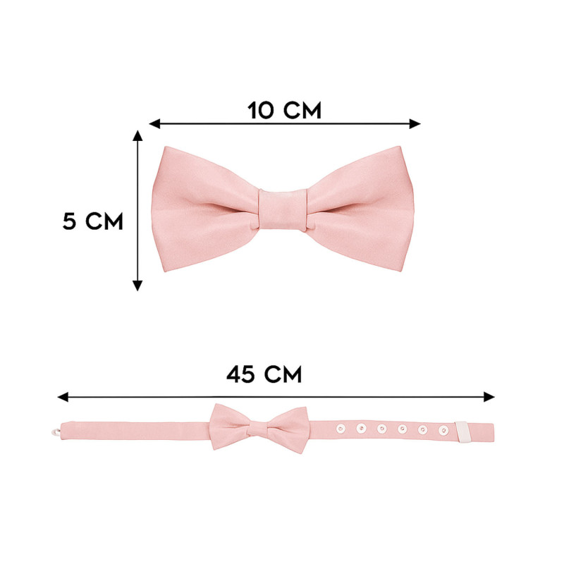 Papillon rosa classico da uomo dimensioni in cm altezza e lunghezza - Freestyle Outfit