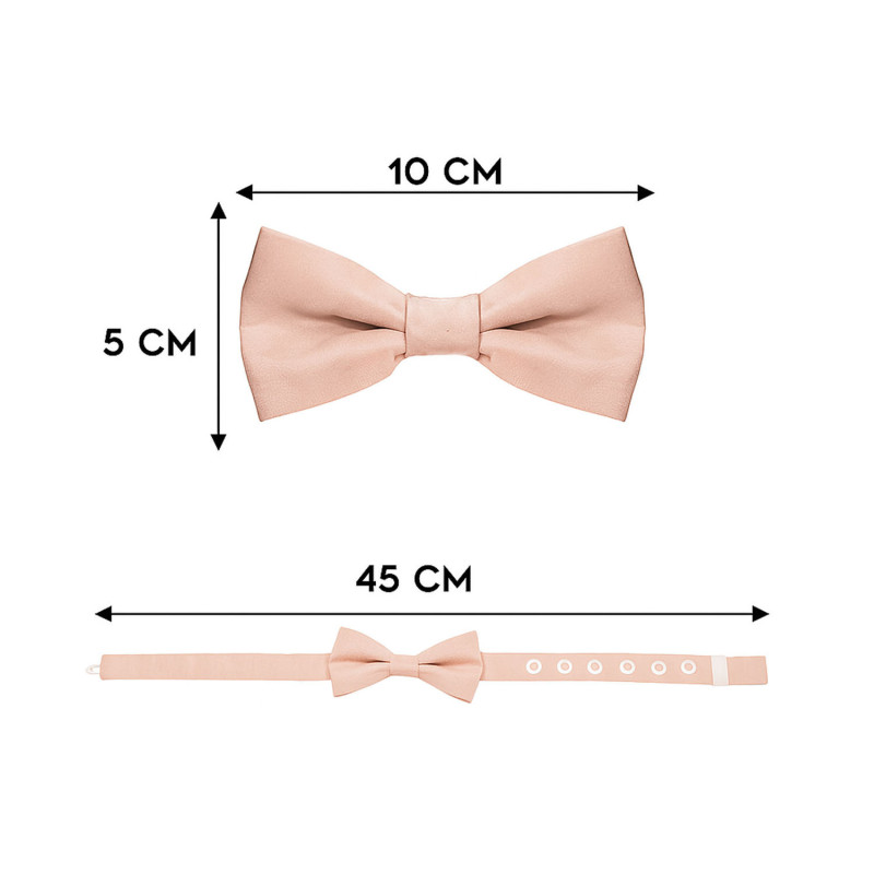 Papillon rosa cipria da uomo dimensioni in cm altezza e lunghezza - Freestyle Outfit