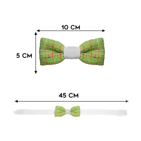 papillon verde acido e rosso dimensioni in cm altezza e lunghezza - Freestyle Outfit