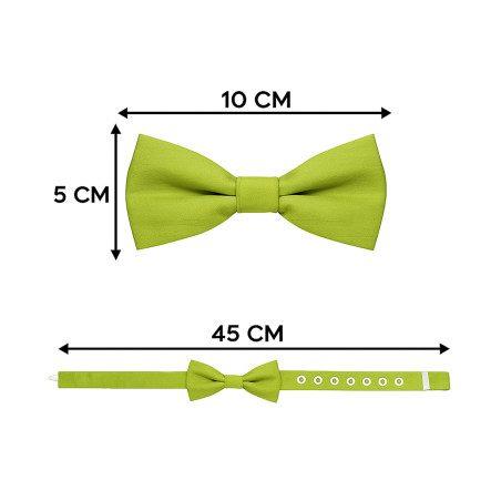 Papillon verde lime dimensioni in cm altezza e lunghezza - Freestyle Outfit