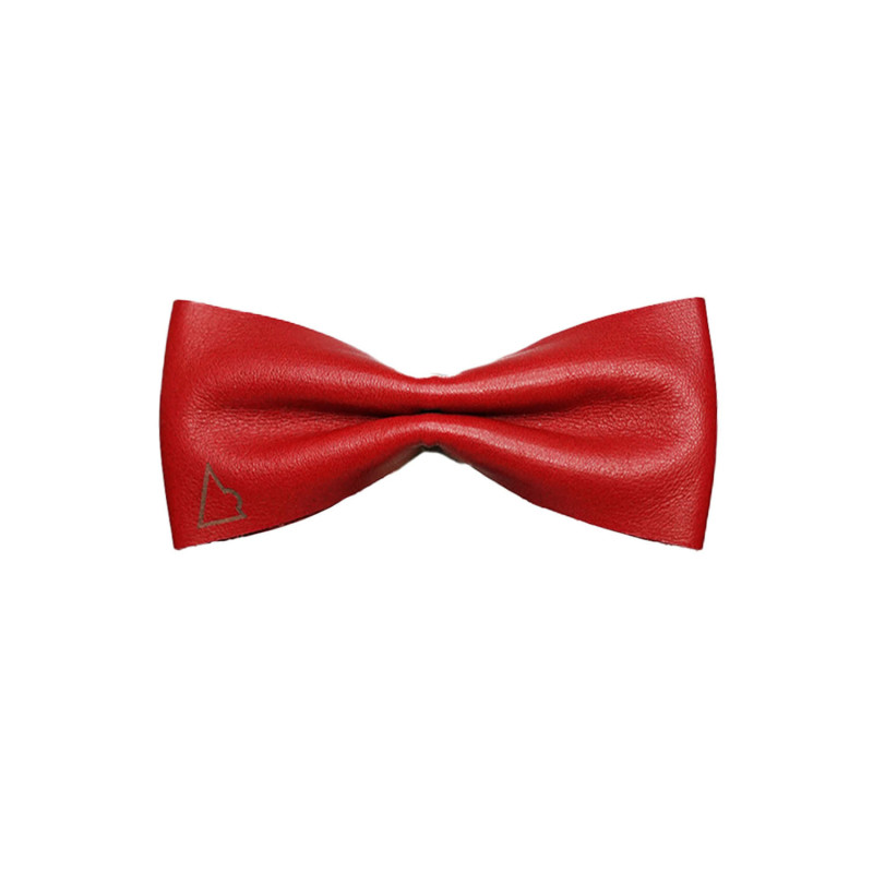 Papillon rosso in pelle modello Pussy da uomo - Freestyle Outfit