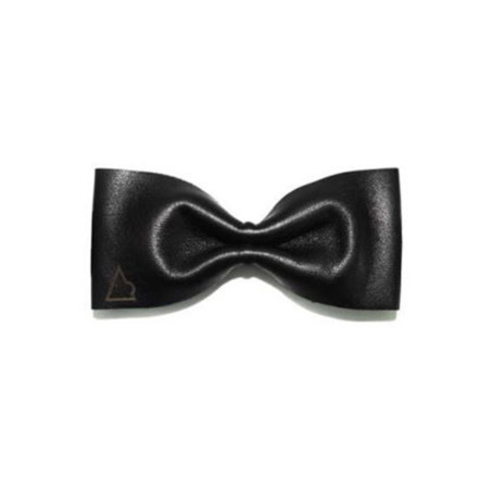 Papillon nero in pelle modello Pussy da uomo - Freestyle Outfit