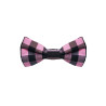 Papillon a quadri nero e rosa da uomo - Freestyle Outfit