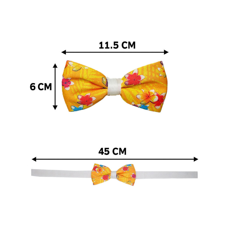 Papillon fiori arancione dimensioni in cm altezza e lunghezza - Freestyle Outfit
