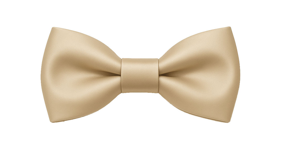 Papillon Crema da Uomo – Seta Faille, Shantung e Jacquard Chiari